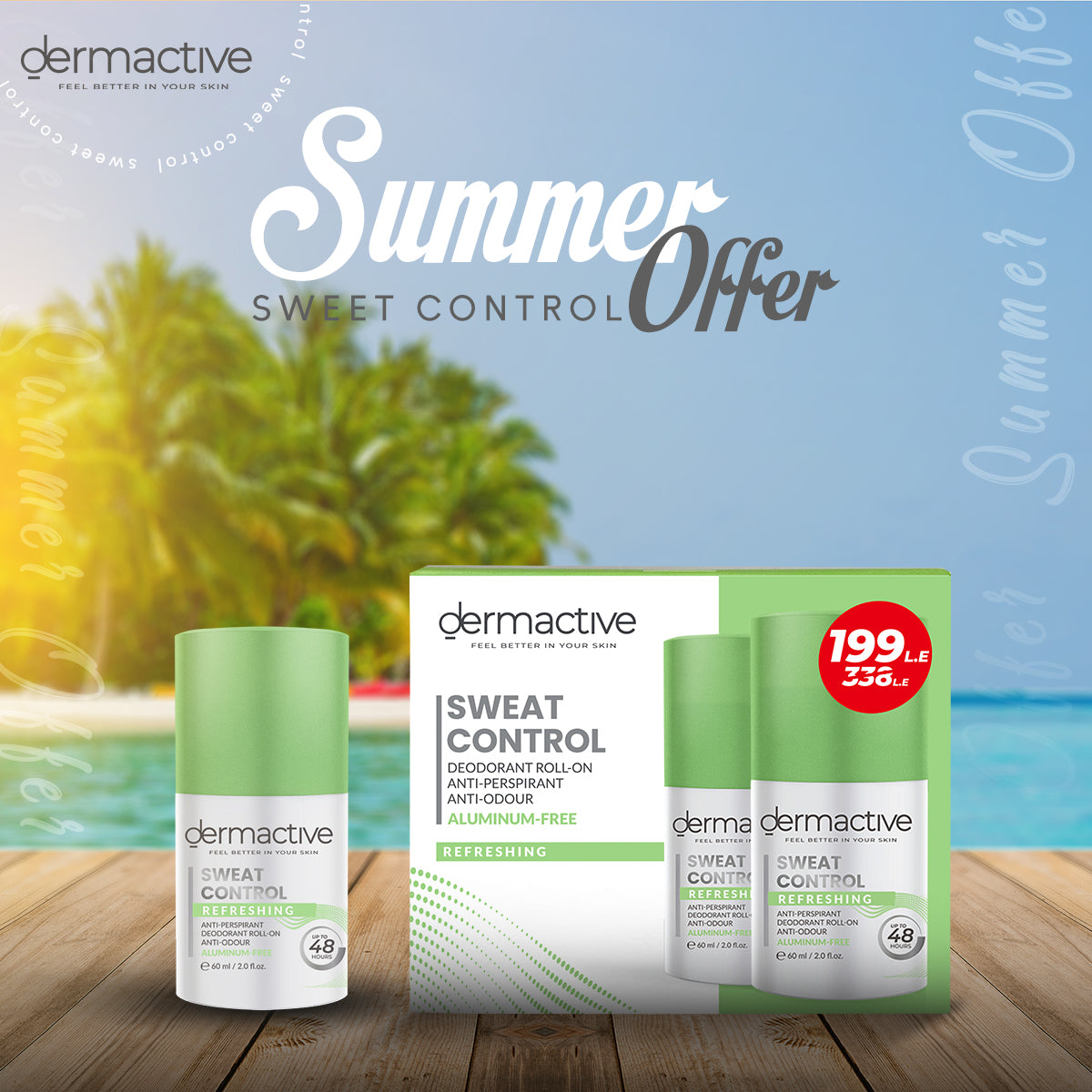 Dermactive SWEAT CONTROL REFRESHING.KIT | Emad Naguib Pharmacy ...